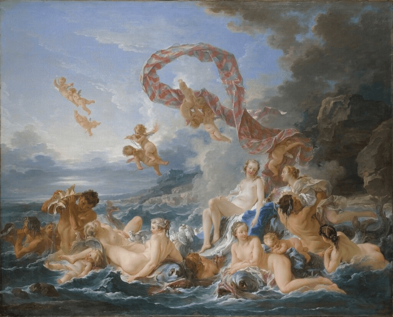What is Rococo Art Triumph of Venus