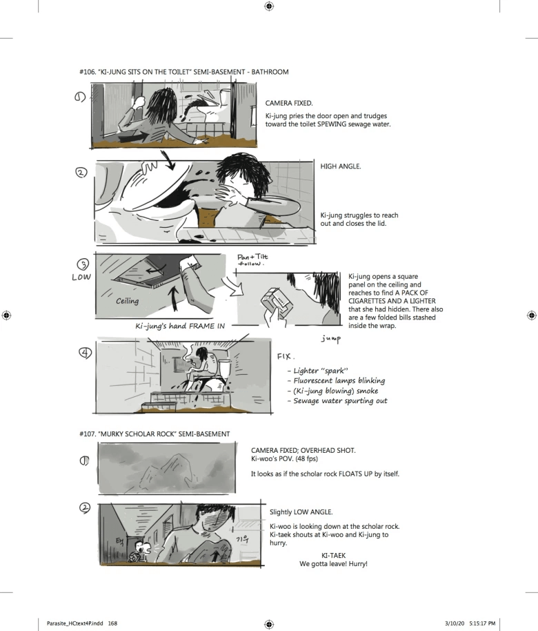 Storyboard Ideas Examples and Techniques Parasite Storyboards