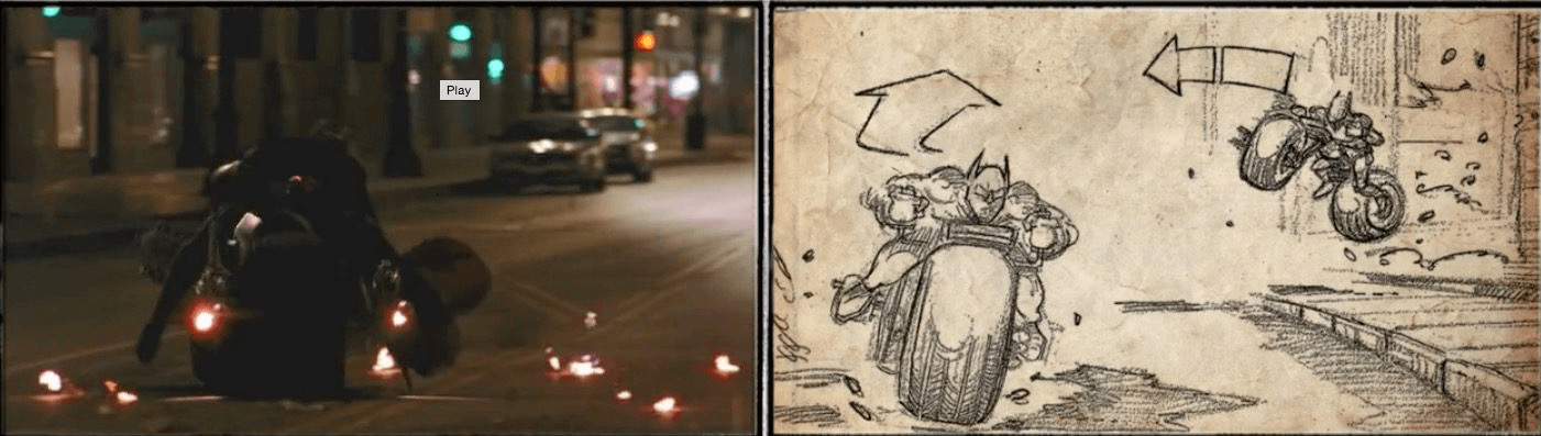 Storyboard Ideas Examples and Techniques The Dark Knight Storyboard