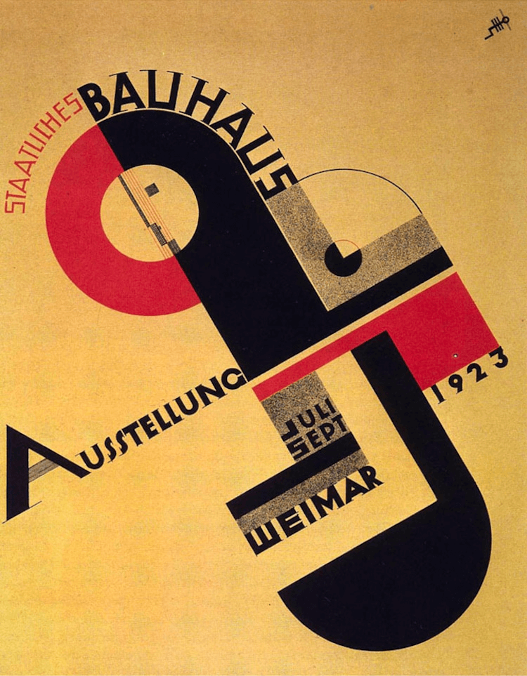 Art History Timeline Bauhaus Exhibition Poster