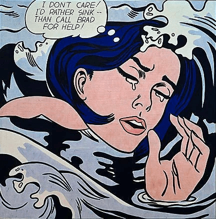 Art History Timeline Drowning Girl Roy Lichtenstein