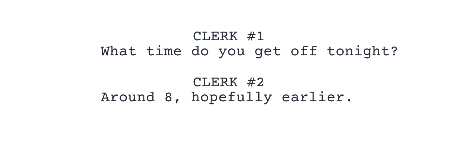 How to Write a Character Cue in a Screenplay Formatting Multiple Names in a Screenplay Example StudioBinder Screenwriting Software