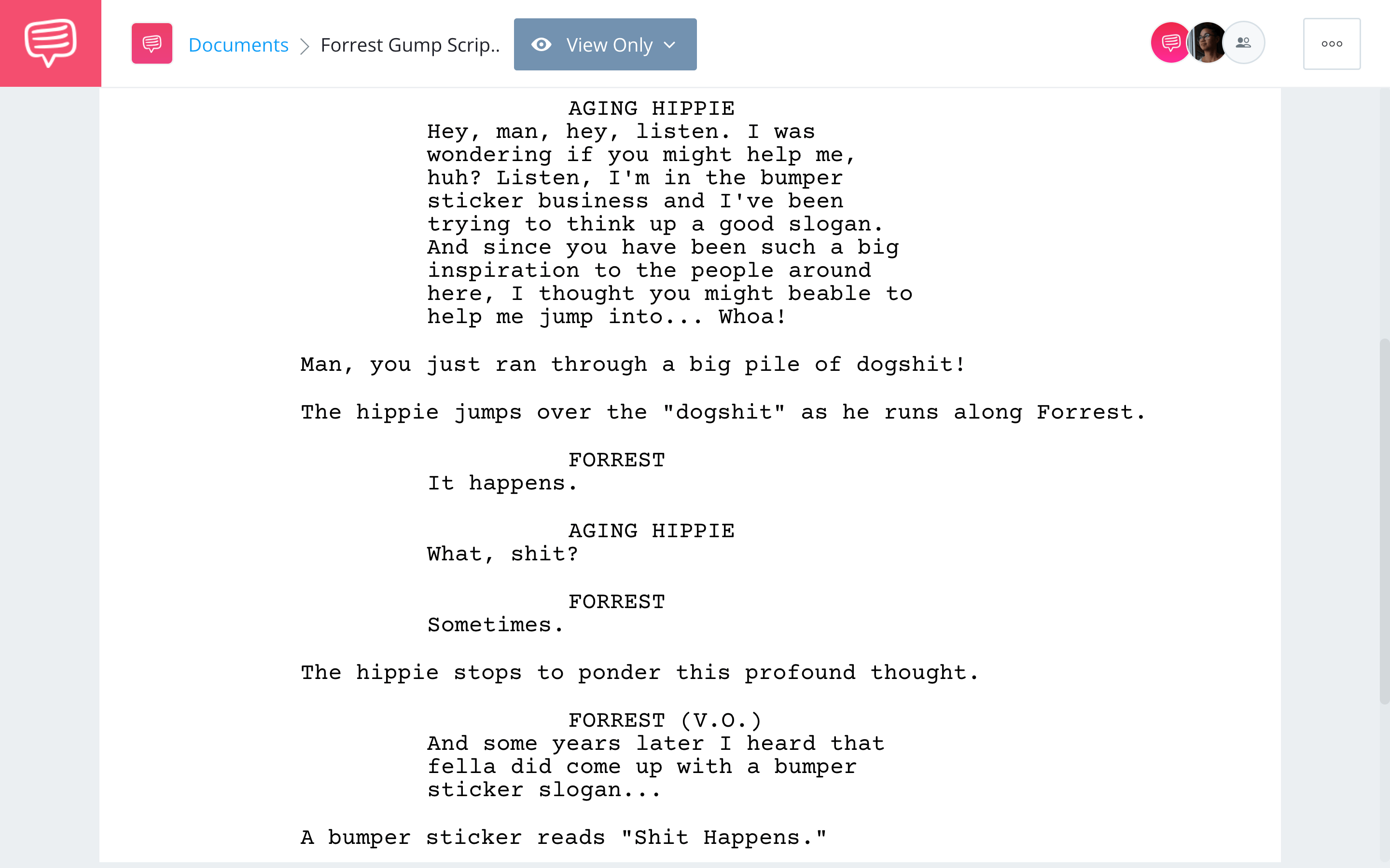 Forrest Gump Script Teardown Playing Nostalgia StudioBinder Screenwriting Software