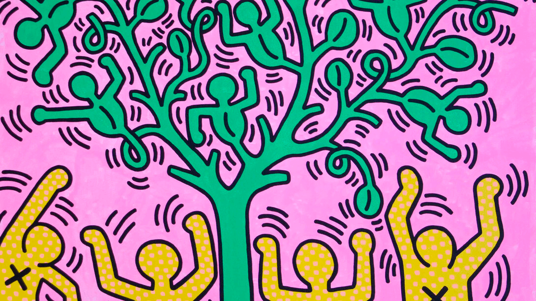 What is Modern Art Tree of Life by Keith Haring