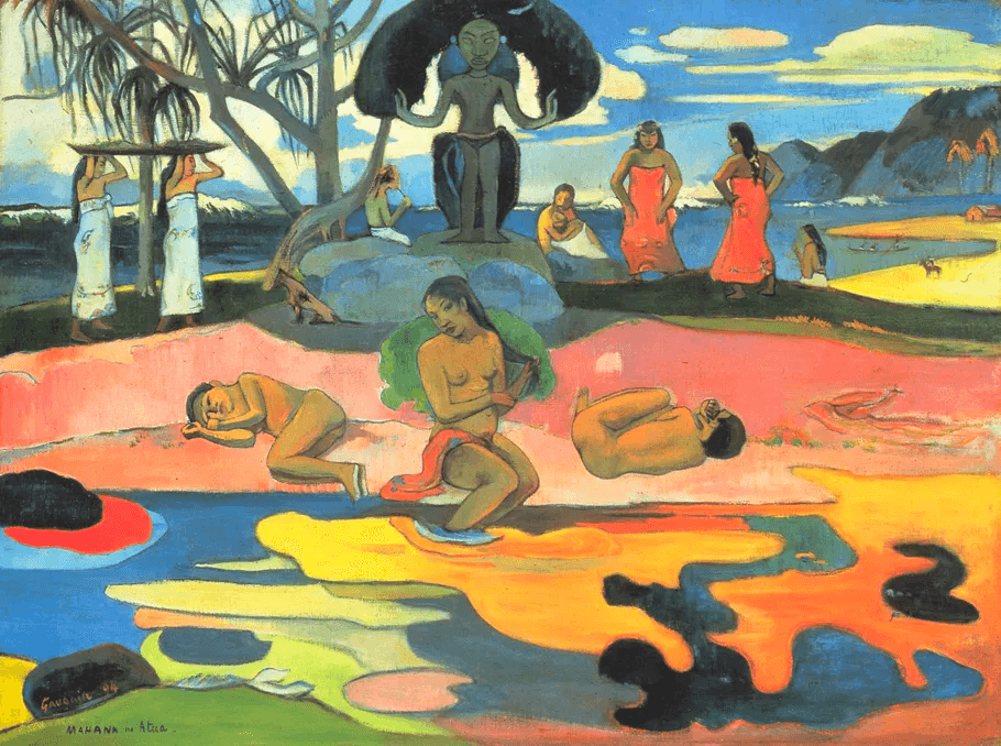 What is Post Impressionism Art Paul Gauguin Mahana No Atua Day of the God