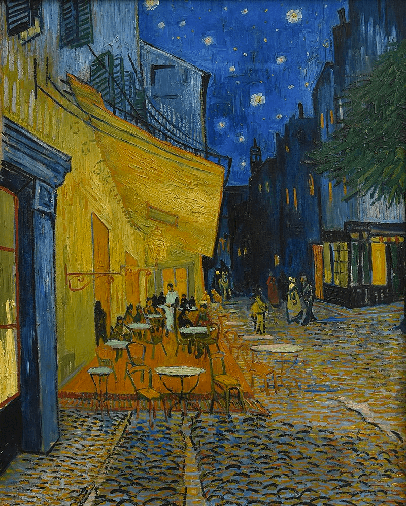 What is Post Impressionism Vincent van Gogh Cafe Terrace at Night
