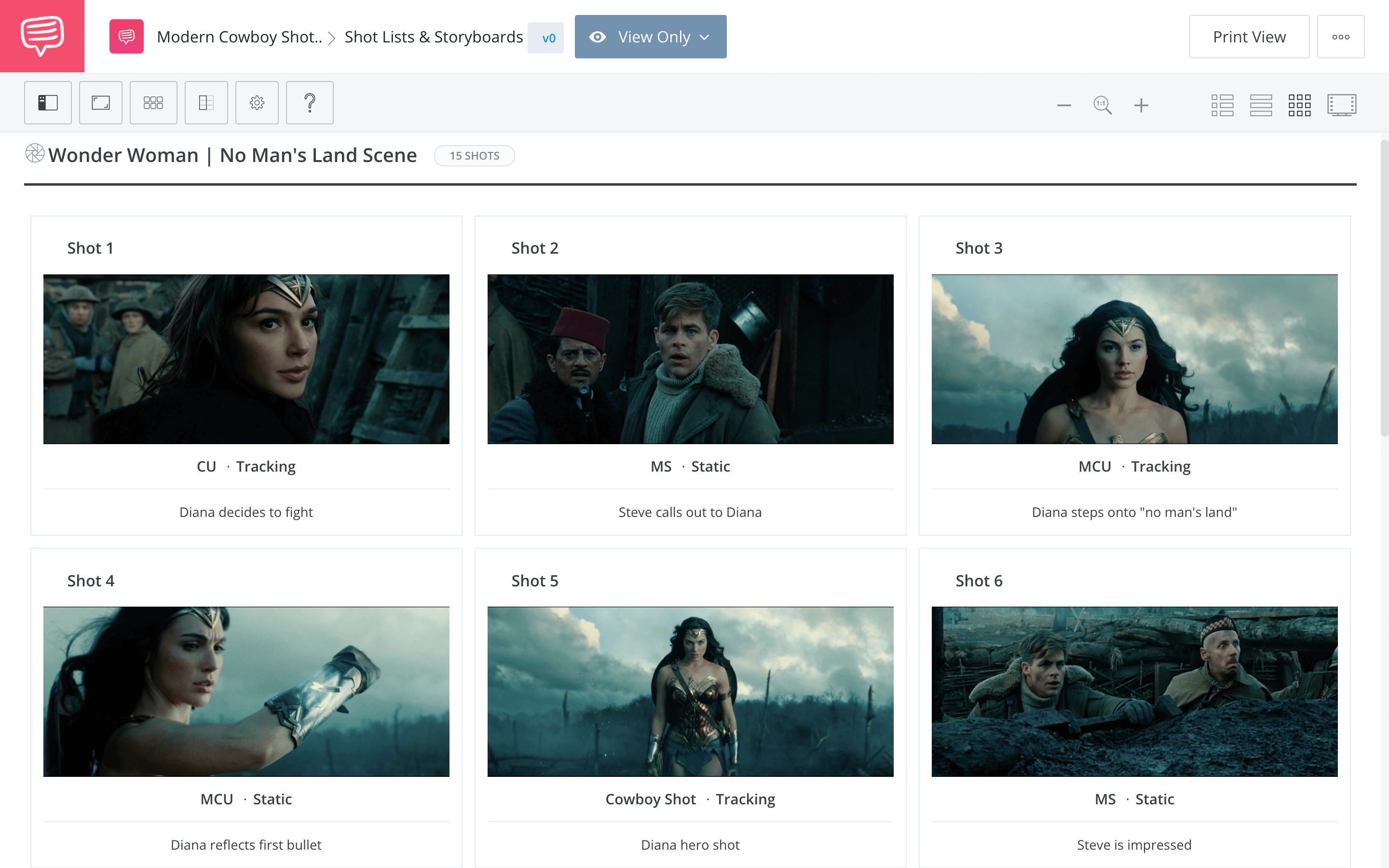 What is Cinematography Wonder Woman StudioBinder Shot Listing Software