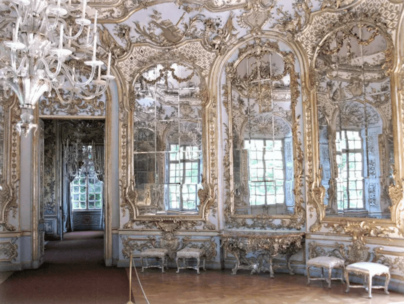 What is Rococo Art Inside Amalienburg Palace