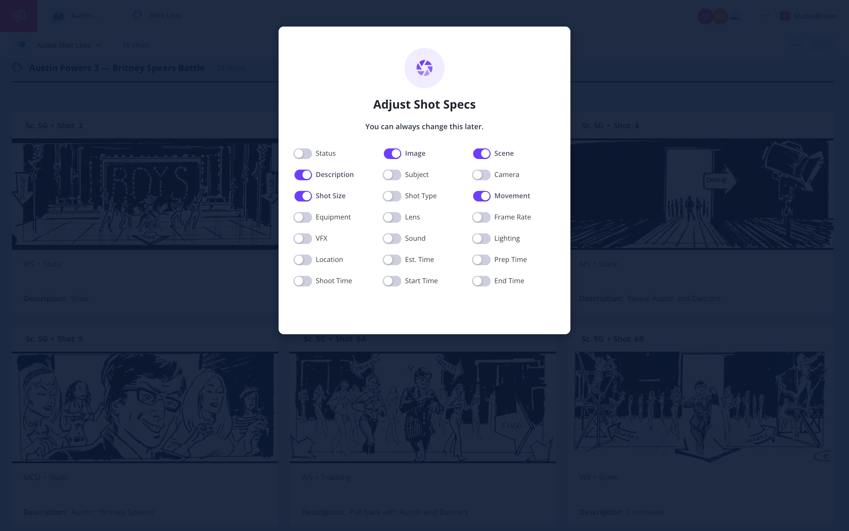 What is a Shot List Shot Specs Example StudioBinder Shot Listing Software