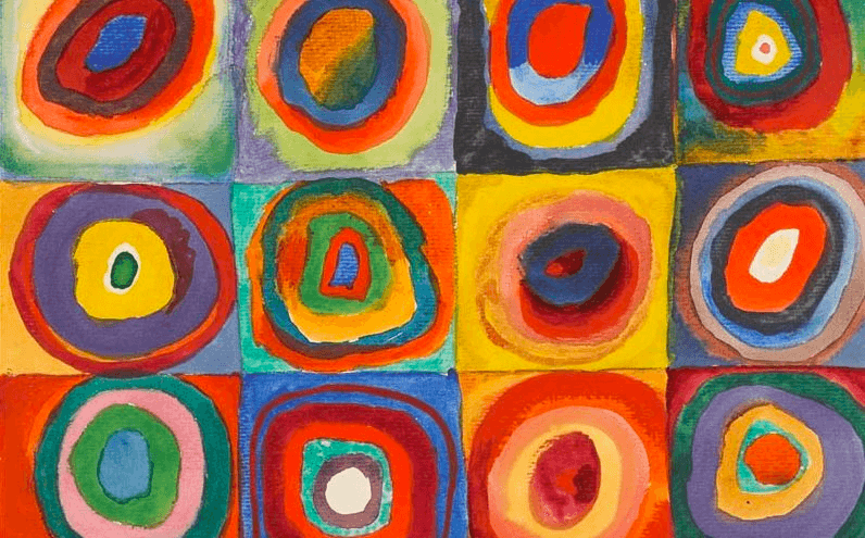 What is Movement in Art Kandinsky Colour study Squares with concentric circles