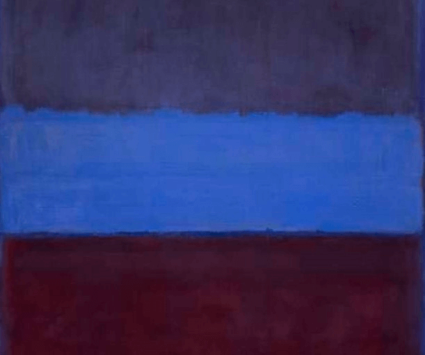 What is Movement in Art No Rust and Blue by Mark Rothko Movement in art examples