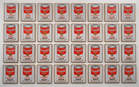 What is Rhythm in Art Campbells Soup Cans by Andy Warhol
