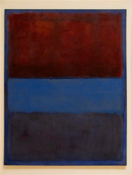 What is Rhythm in Art No Rust and Blue by Mark Rothko