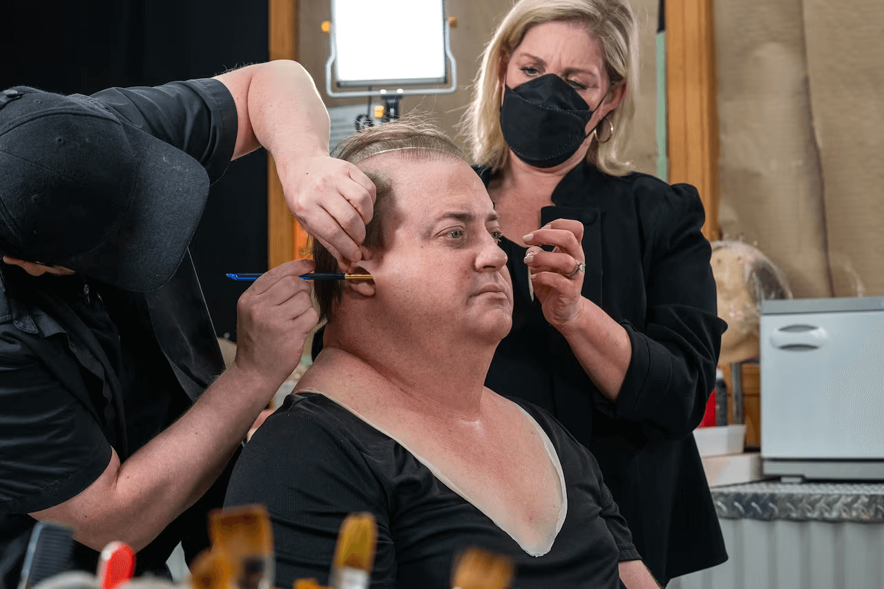 What is SFX Makeup Brendan Fraser in The Whale Prosthetic Special FX Makeup