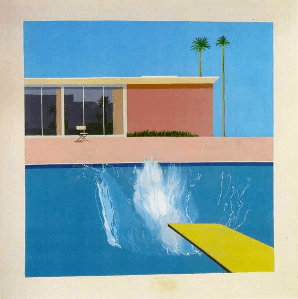 What is Texture in Art A Bigger Splash by David Hockney