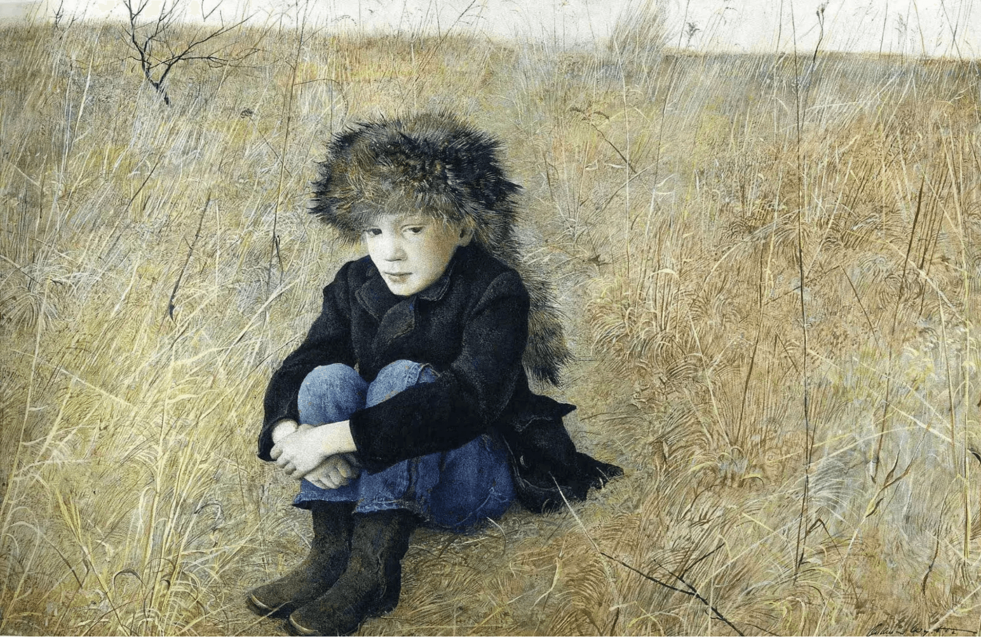 What is Texture in Art Away from home by Andrew Wyeth Examples of texture in art