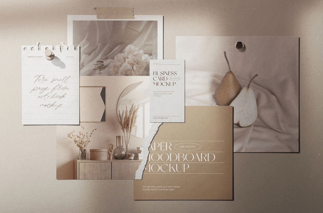 Mood Board Examples Business Card Example