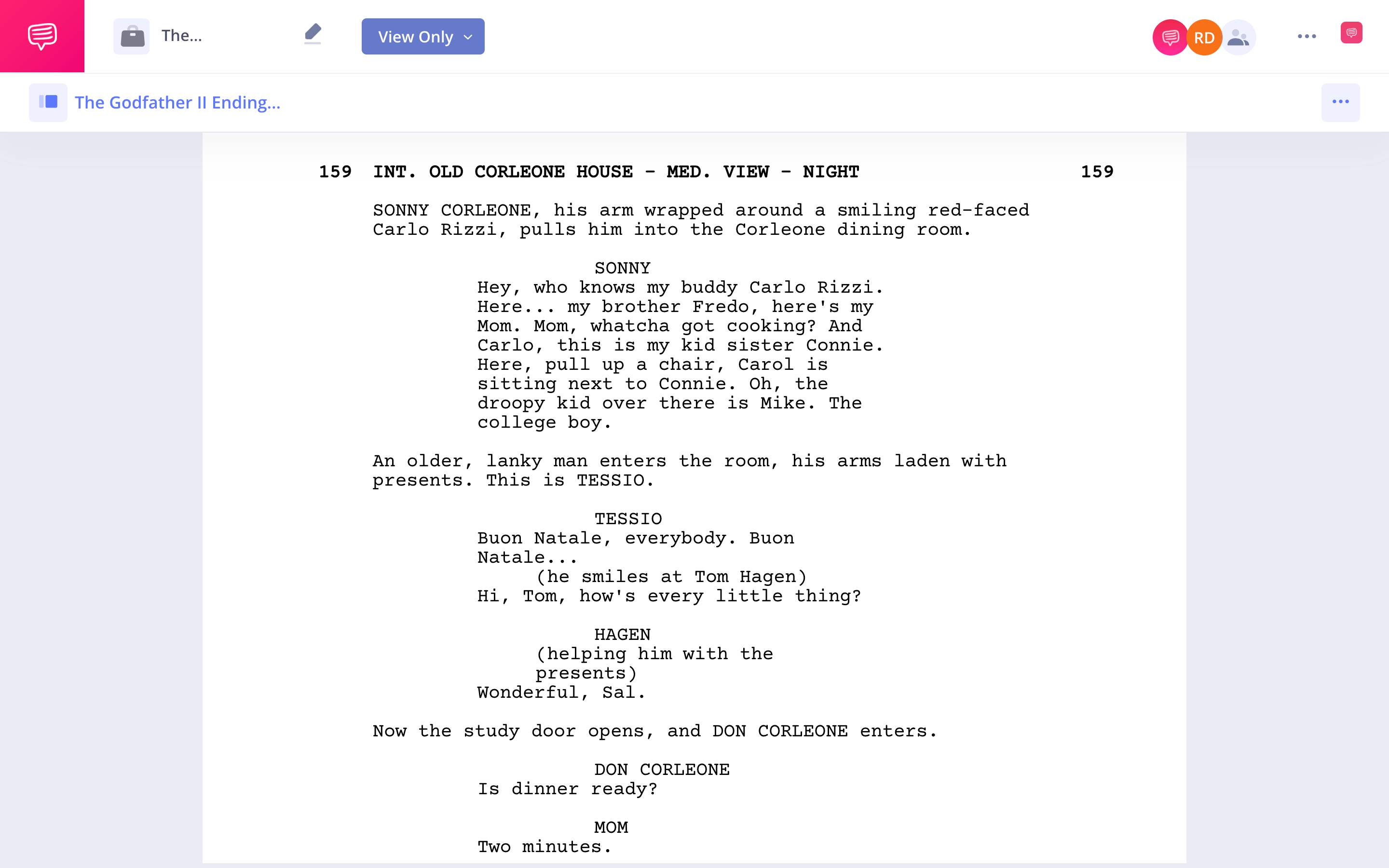 The Godfather II Ending Ending StudioBinder Screenwriting Software