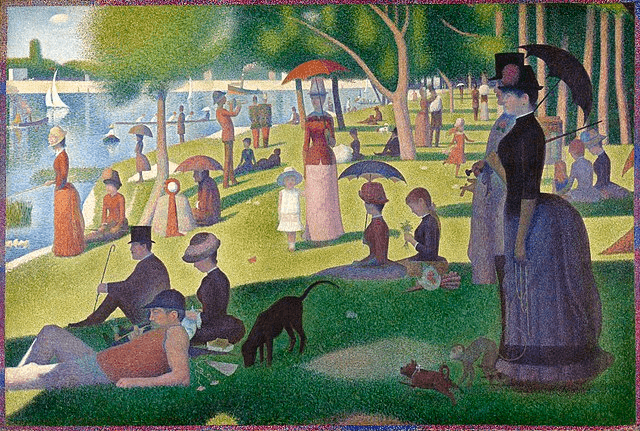 What is Naturalism in Art Un dimanche après midi à l'Île de la Grande Jatte ( ) by Georges Seurat