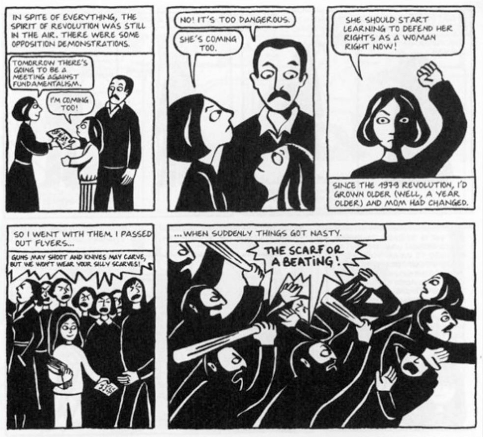 What is a Graphic Novel Persepolis by Marjane Satrapi Graphic novel examples