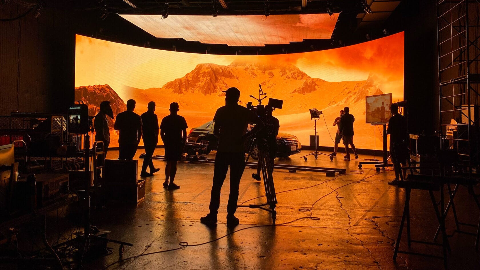 What is a Studio Backlot Virtual production