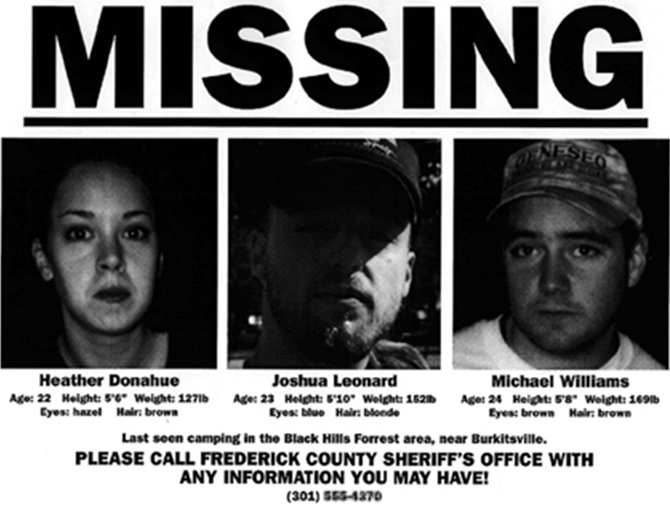 The Blair Witch Project Ending Explained A fake missing flier for the actors Blair Witch explained