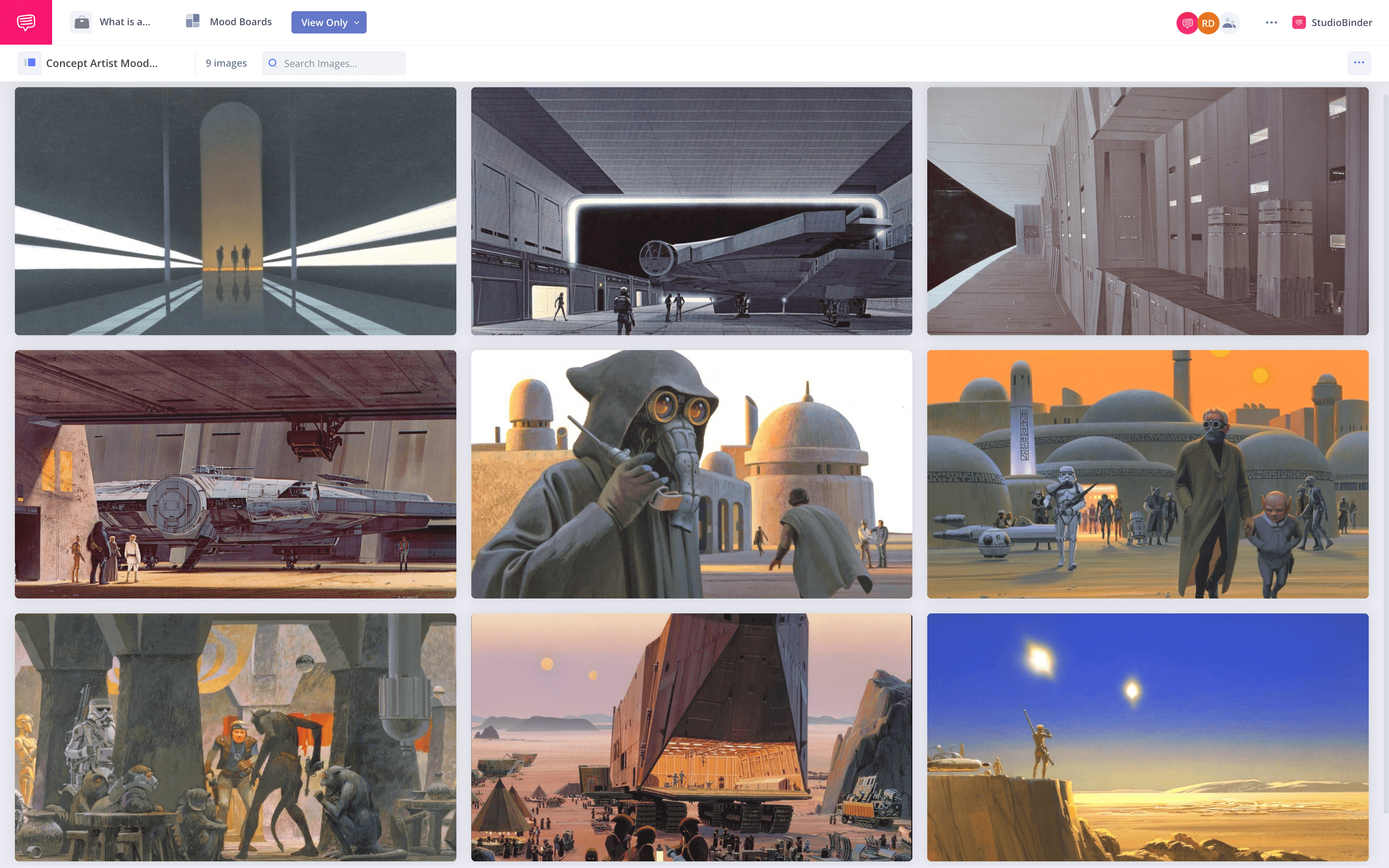 What is a Concept Artist Concept Art Mood Board Example StudioBinder Moodboarding Software