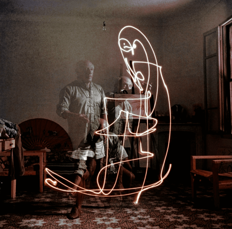 What is Long Exposure Photography — Art of Time & Light Pablo Picasso Light Painting