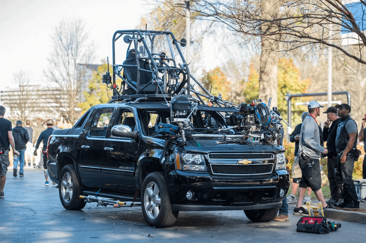 How to Shoot a Car Scene A roof pod in Baby Driver
