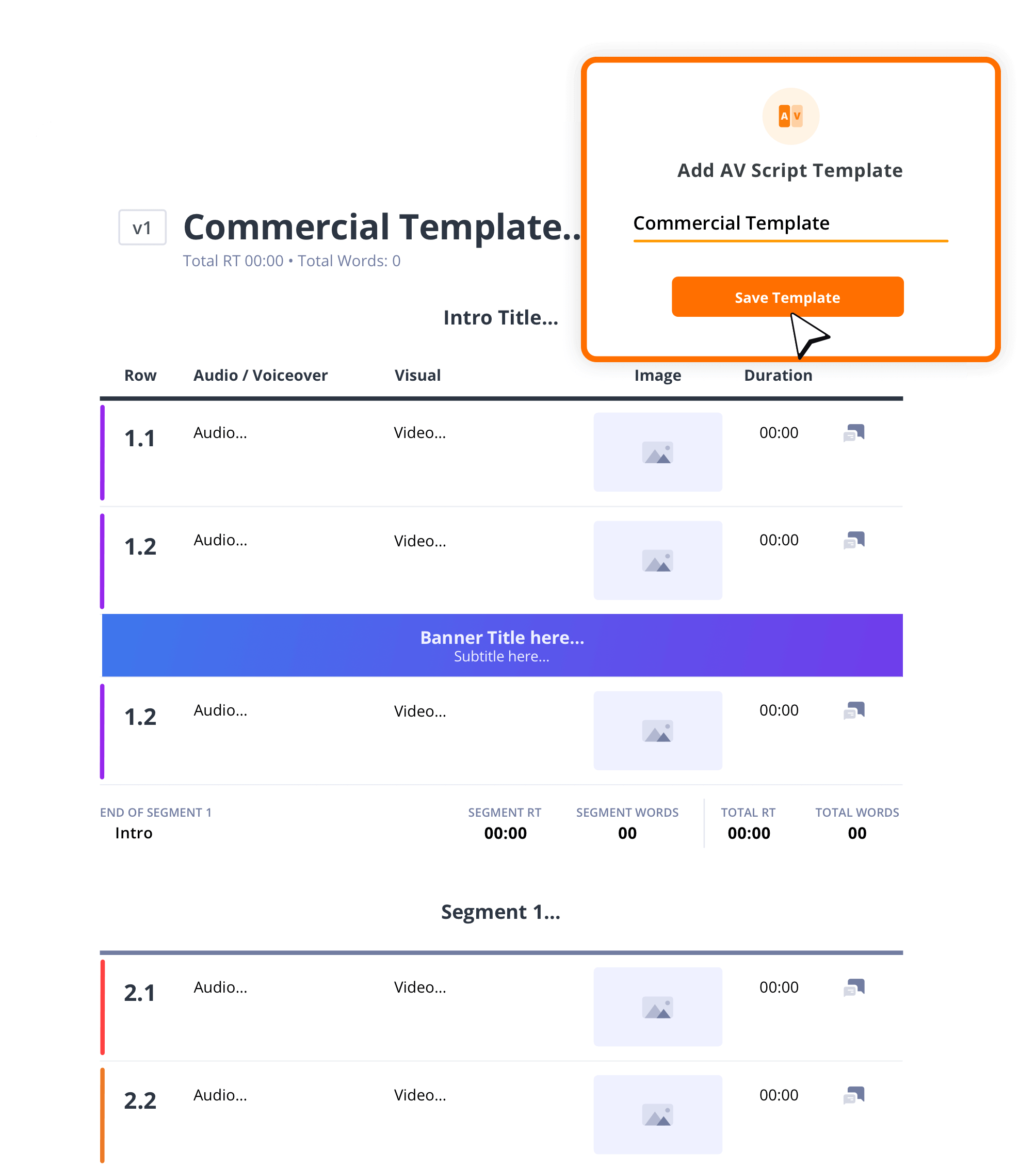 template graphic center