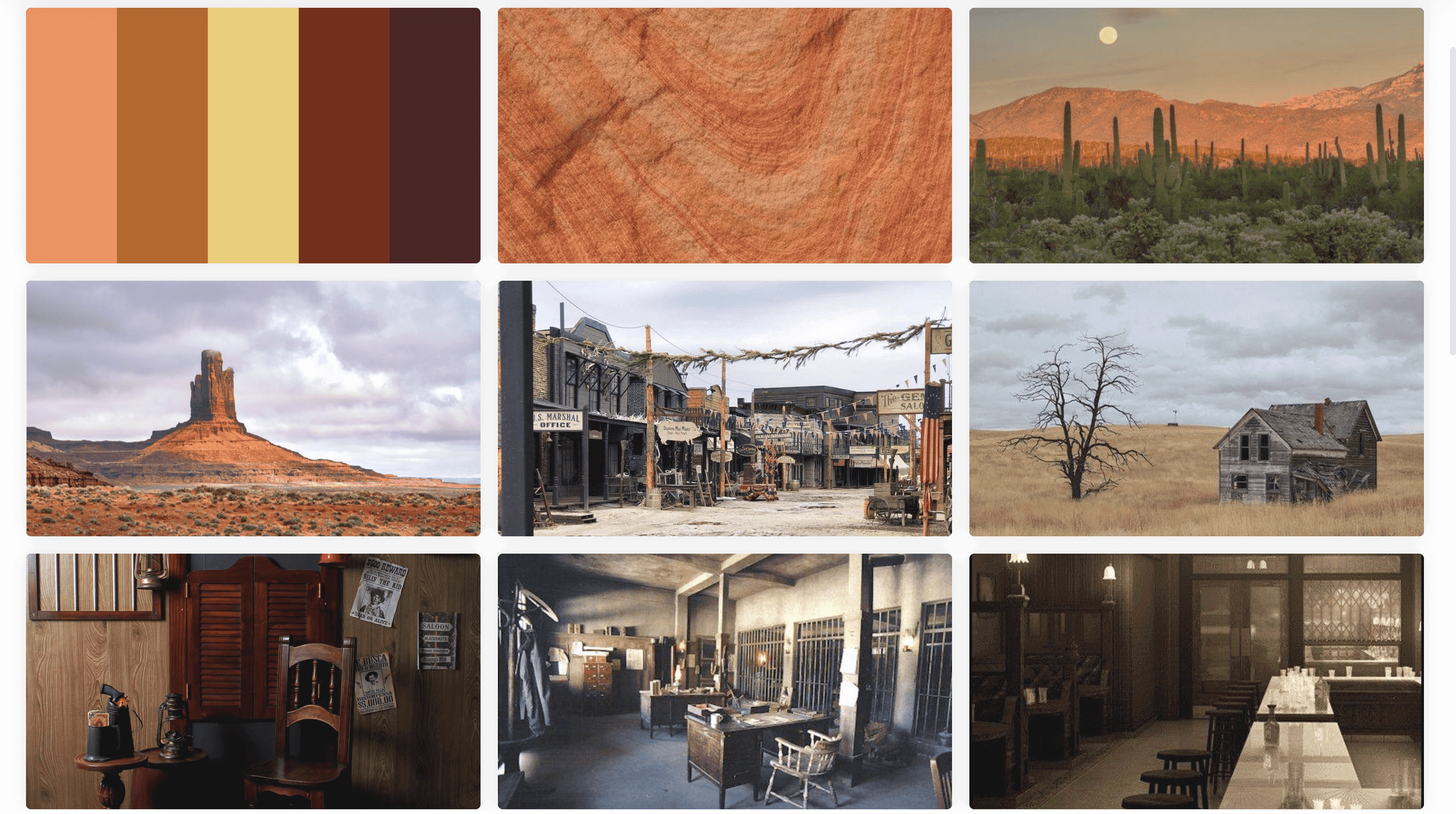 Film Moodboard Template Mood Board Composition