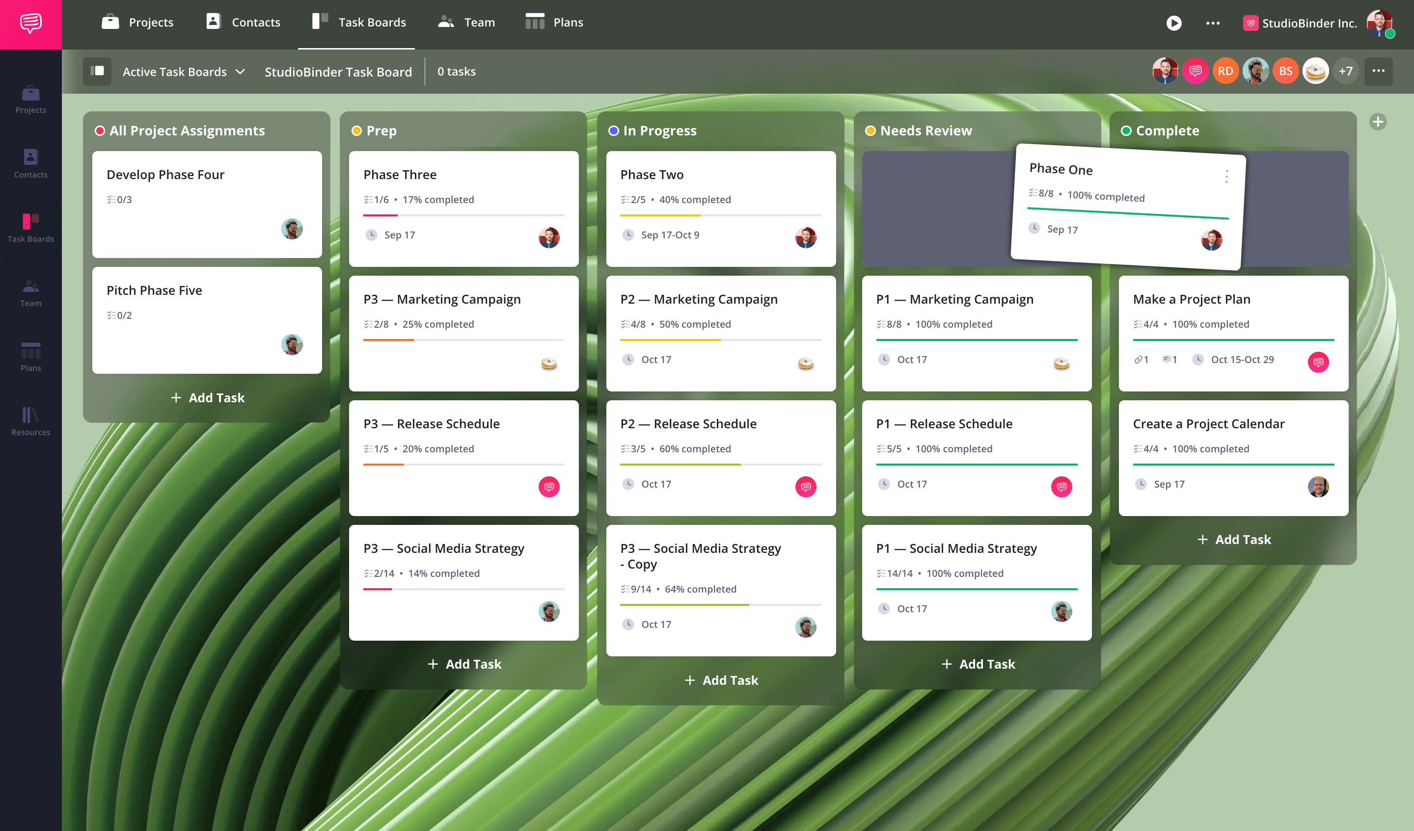 Task Board Demo Kanban Board Template Move task to a new column