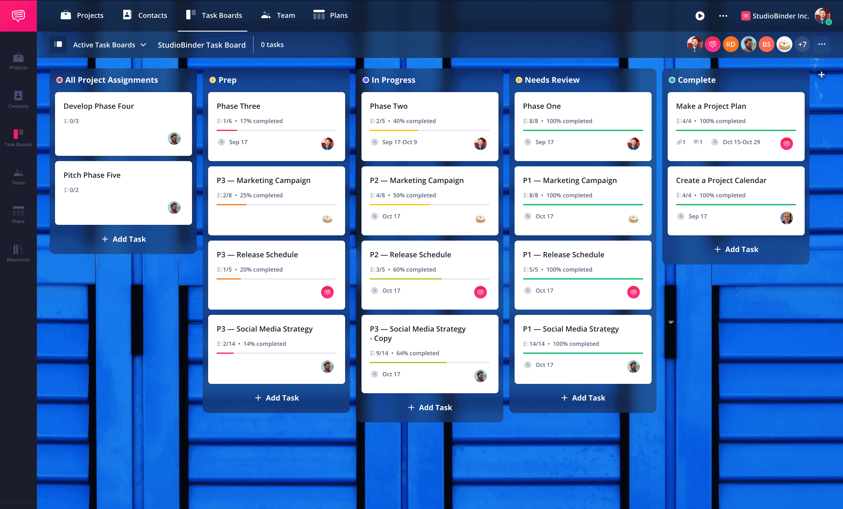 Task Board Template StudioBinder Task Management Software