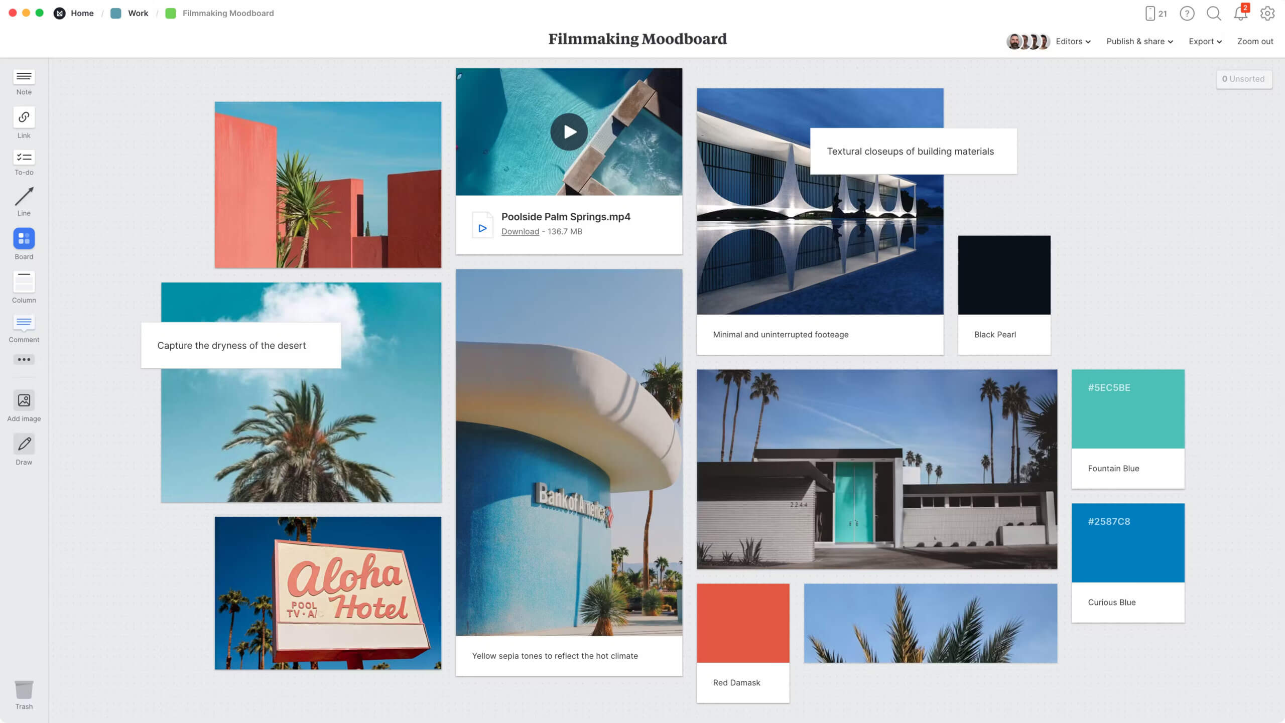 Mood Board App – Milanote