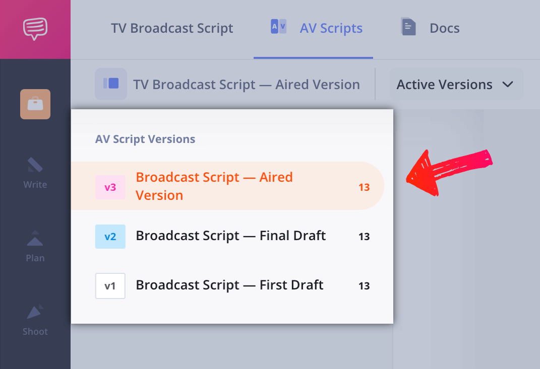 News Broadcast AV Script Review script revisions