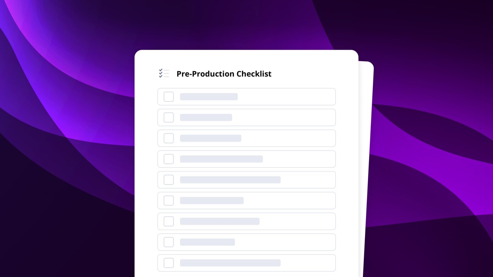 The Ultimate Pre Production Checklist StudioBinder