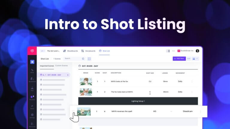 Free Video Course Intro to Shot Listing StudioBinder Tutorials