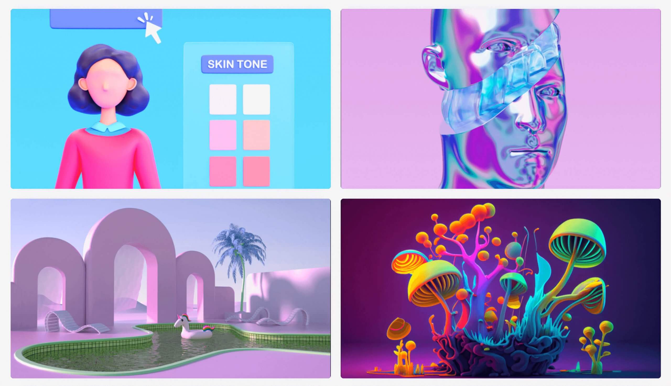 Digital Mood Board Template Create mood board composition