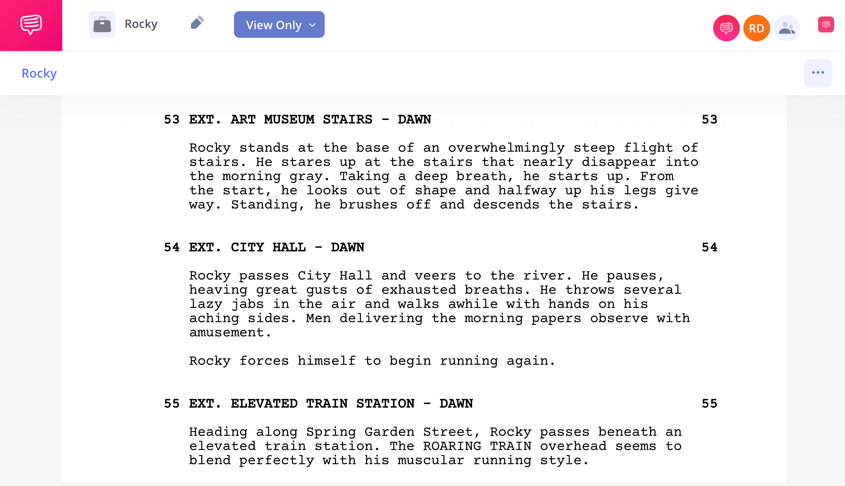 How to Write a Montage in a Script Rocky Montage Example in a Screenplay