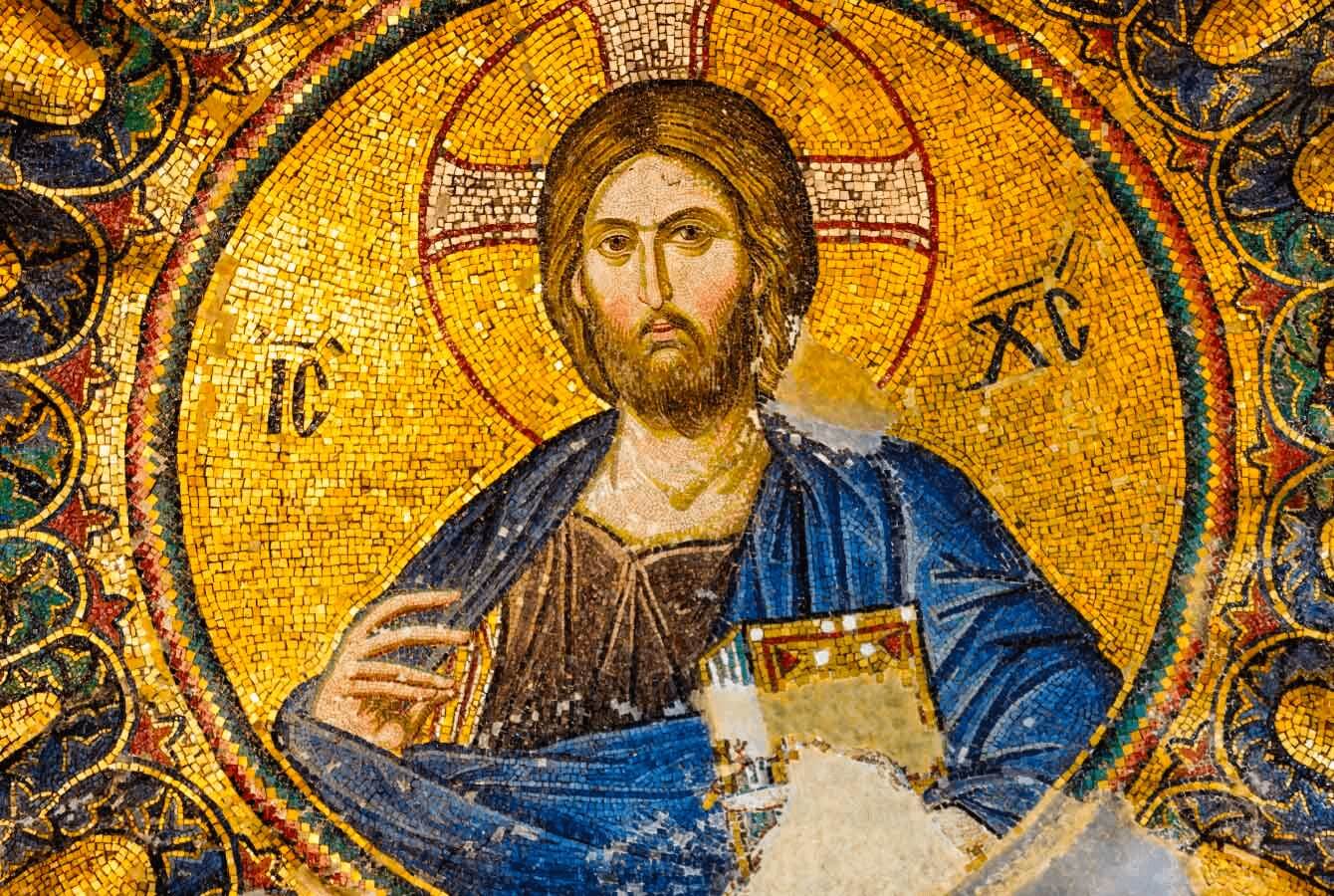 Art History Timeline Jesus Christ Mosaic in Istanbul Turkey ()