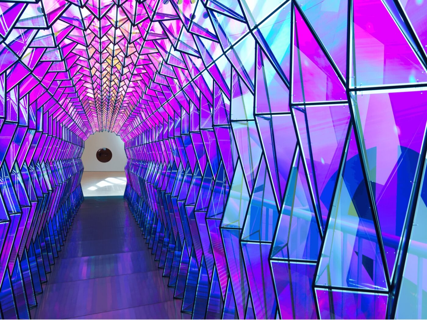 Art History Timeline One Way Colour Tunnel by Olafur Eliasson ()