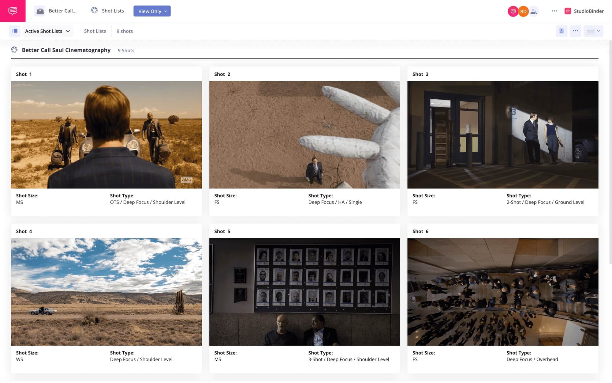Better Call Saul Cinematography Better Call Saul Cinematography Collection StudioBinder Shot Listing Software ()