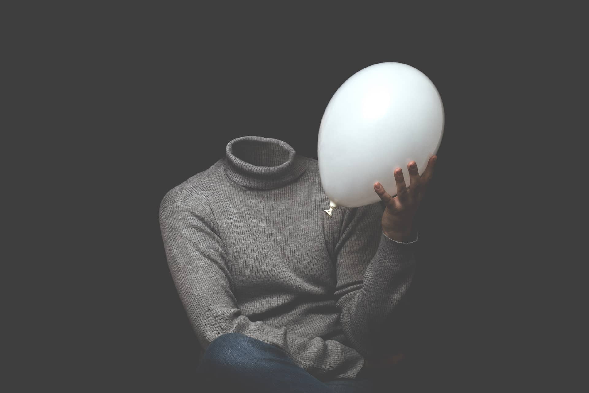 Conceptual Photography Lightbulb Head