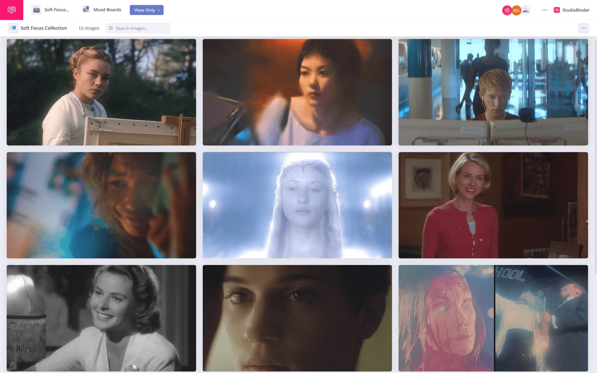 Soft Focus Photography Soft Focus Mood Board Collection StudioBinder Mood Boarding Software ()