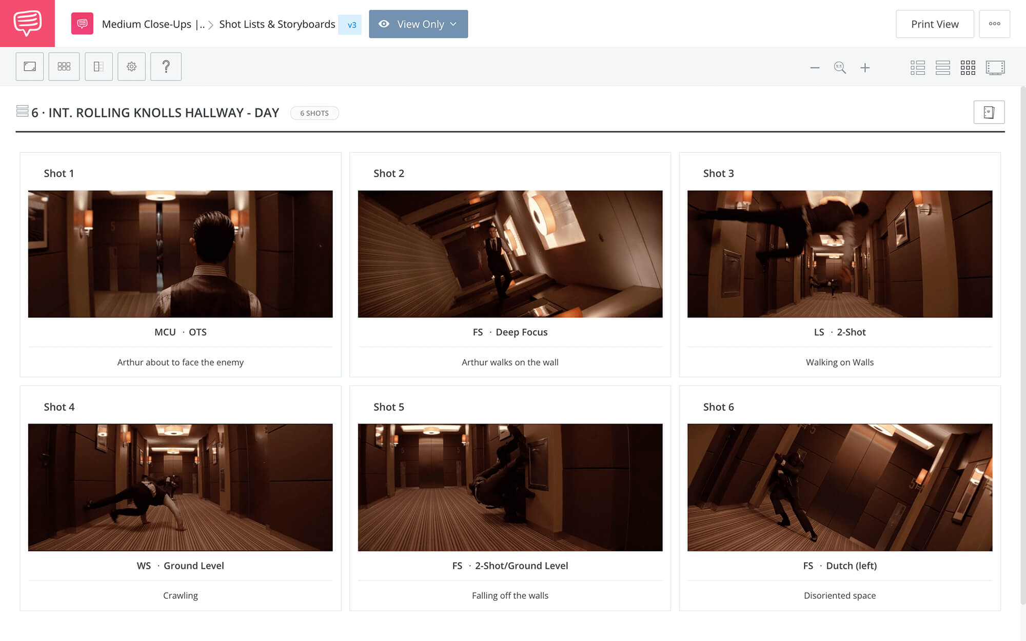 Walter Murch Rule of Six Inception StudioBinder Online Shot Listing Software