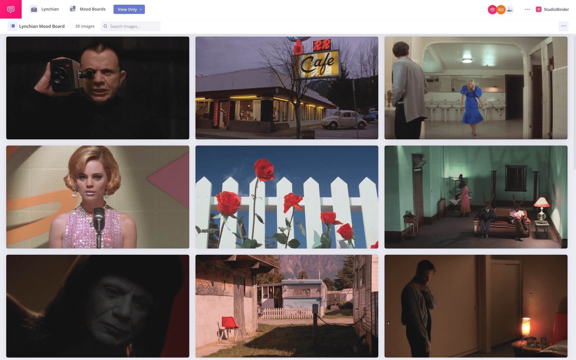 What Does Lynchian Mean Lynchian Shots Moodboard StudioBinder Moodboarding Software ()