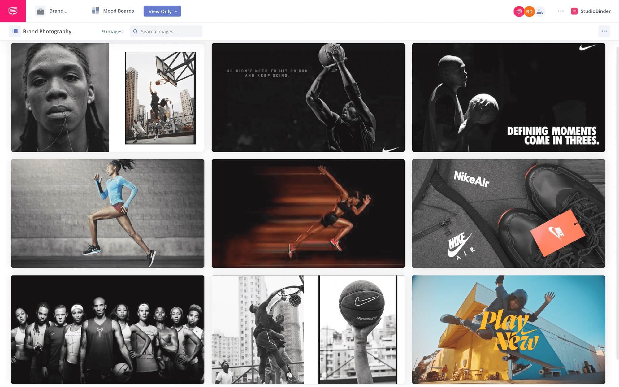 What is Brand Photography Brand Photography Moodboard StuduoBinder Moodboarding Software ()