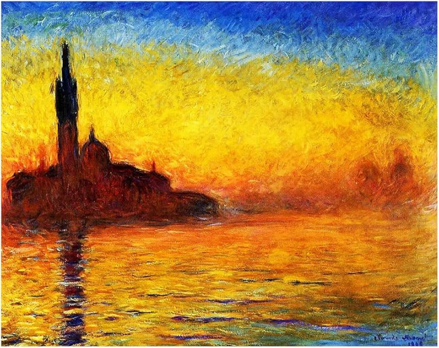 What is Composition in Art San Giorgio Maggiore at Dusk — Claude Monet
