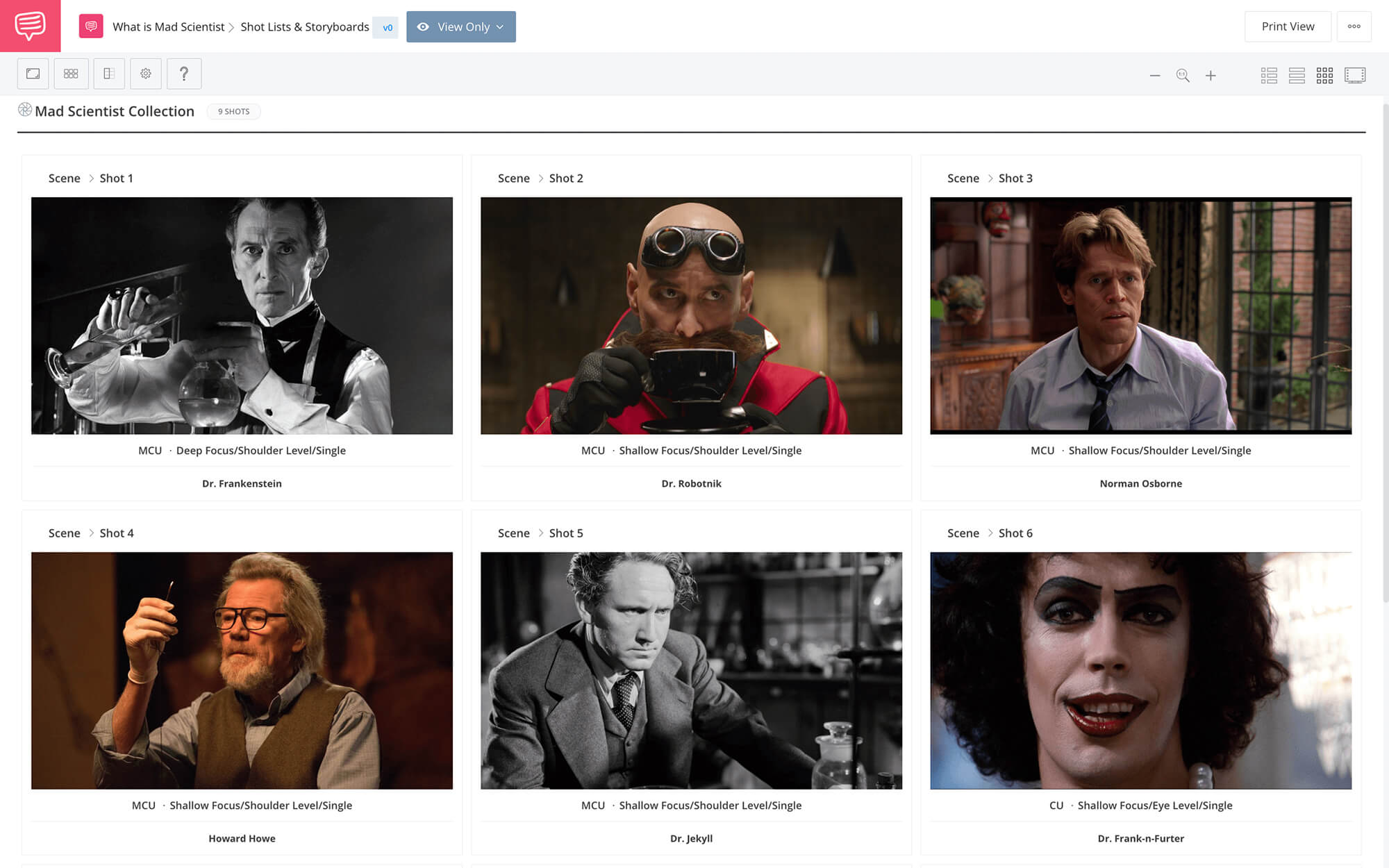 What is Mad Scientist Mad Scientist Collection StudioBinder Shot Listing Software