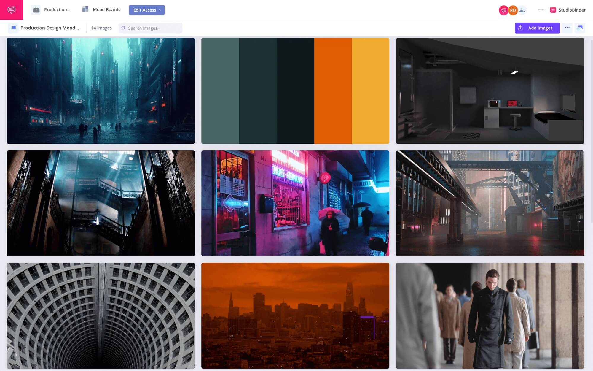 What is Production Design Production Design Mood Board StudioBinder Mood Boarding Software ()
